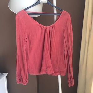 Billabong maroon long sleeve